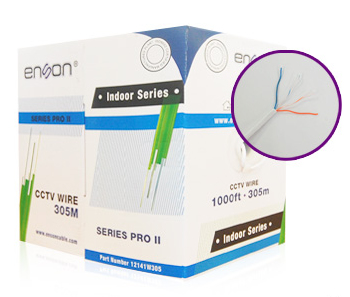 Bobina De Cable Utp Enson Pro-Ii Cat5E 24 Awg 305 Metros Blanco 12141W305