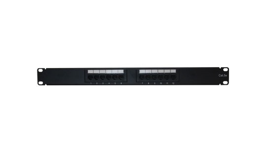 Panel De Parcheo Para Rack Enson Ens-Pa12P5E 1Ur Cat5E 12X Puertos Negro