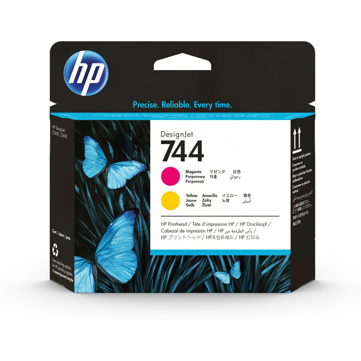 Cabezal Hp 744 Magenta/Amarillo Tinta Amplio Formato F9J87A