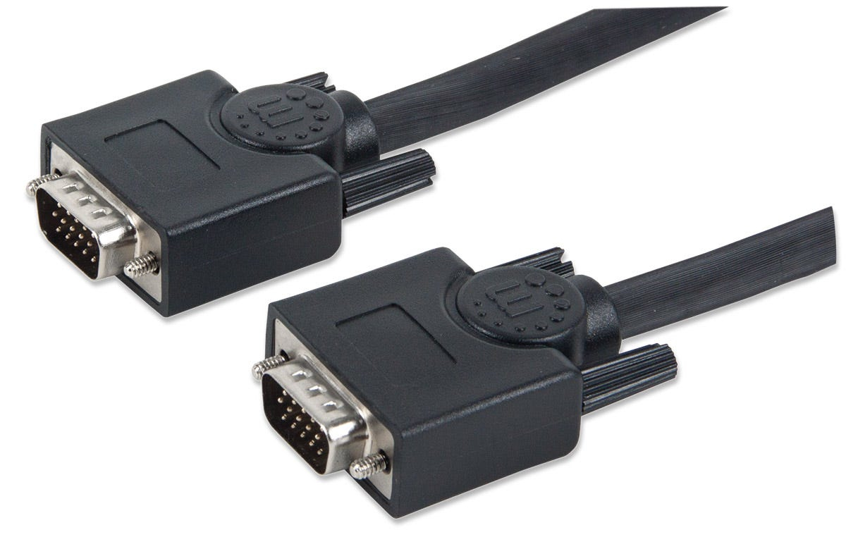 Cable Monitor Svga Manhattan 8Mm Hd15M-M  7.5M 372978
