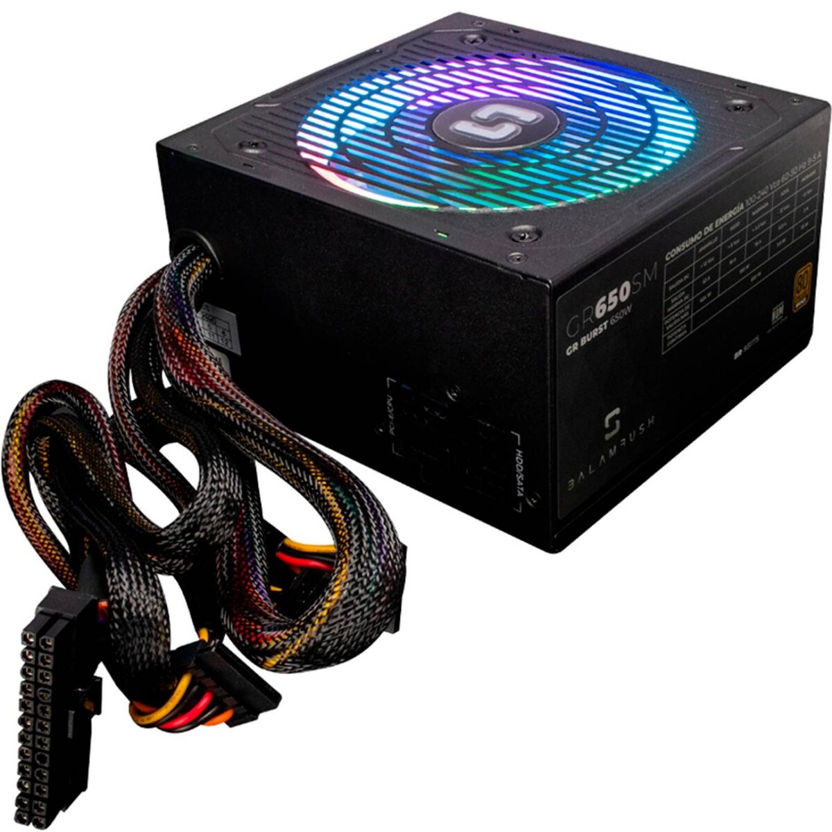 Fuente De Poder Para Pc Gamer Balamrush 650W 80 Plus Bronze Br-931175