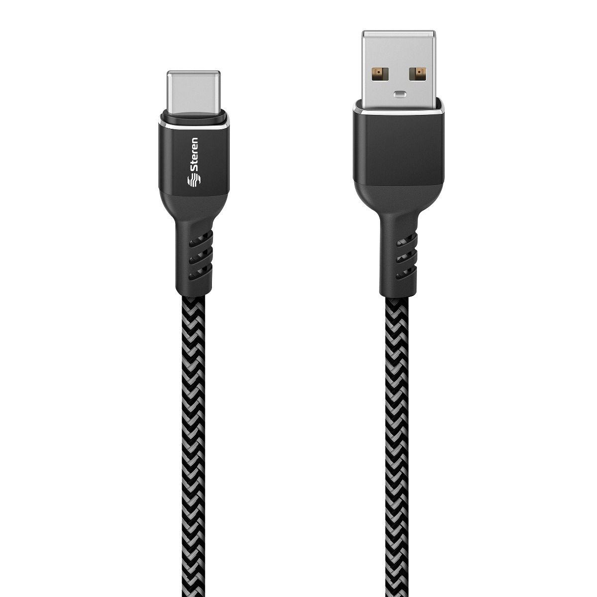 Cable Adaptador Steren Usb-A Macho A Usb-C Macho 1.9 Metros Negro Usb-3956