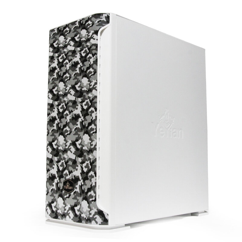 Gabinete Yeyian Ygh-49704 Hollow 2500 Atx,C/T 3Ven Rgb,3 Usb3.0 Blanco OPEN BOX A