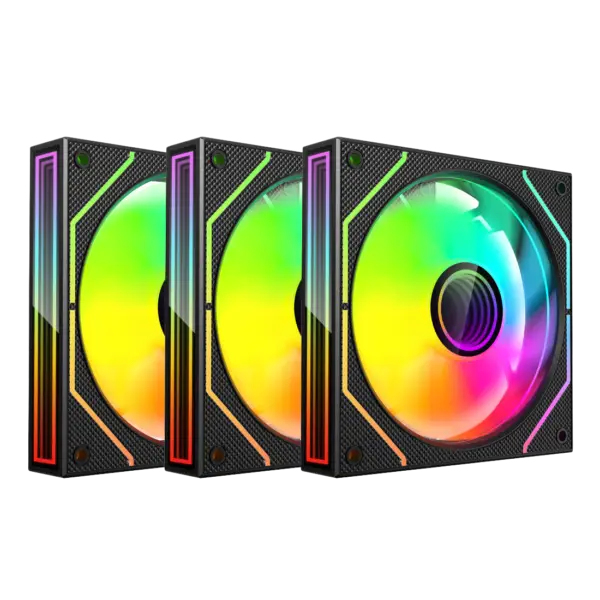 Kit De Ventiladores Xzeal Xz1115 Argb 3X 120Mm 1200Rpm Negro Xzve101B