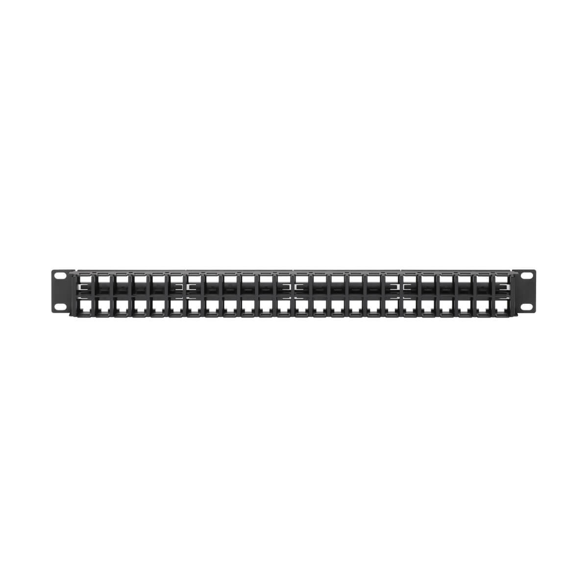 Panel De Parcheo Tripp Lite By Eaton Cat5E Cat6 Cat6A 48X Rj-45 1U Negro N062-048-Kj
