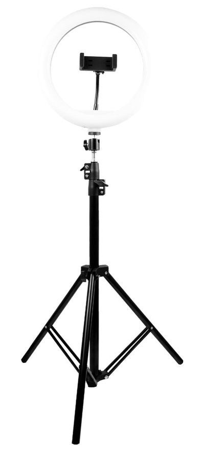 Aro De Luz Led Perfect Choice 10" Con Base Expandible Y Tripié Para Streaming Lumeria Pc-120407
