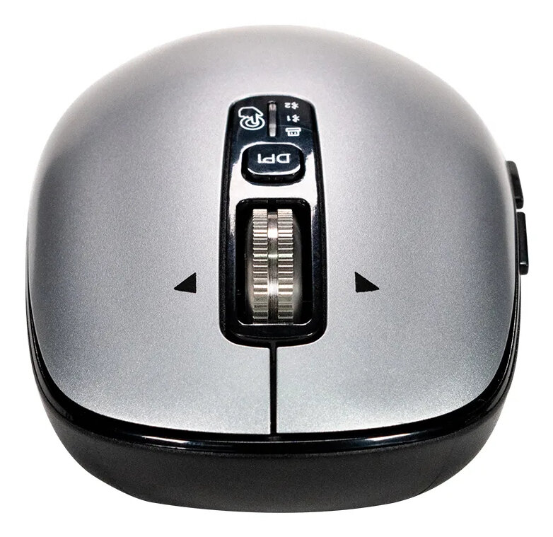 Mouse Inalámbrico Naceb Technology Óptico Ls1 6 Botones 3200Dpi Bluetooth Gris Na-0131G
