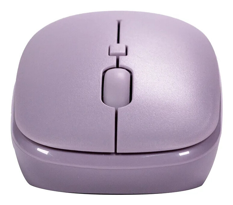 Mouse Inalámbrico Naceb Technology Slim 3 Botones 1600Dpi Púrpura Na-0136M