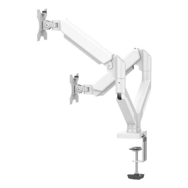 Soporte De Brazo Articulador Para Dos Monitores Naceb Na-0215 10" A 32" Negro