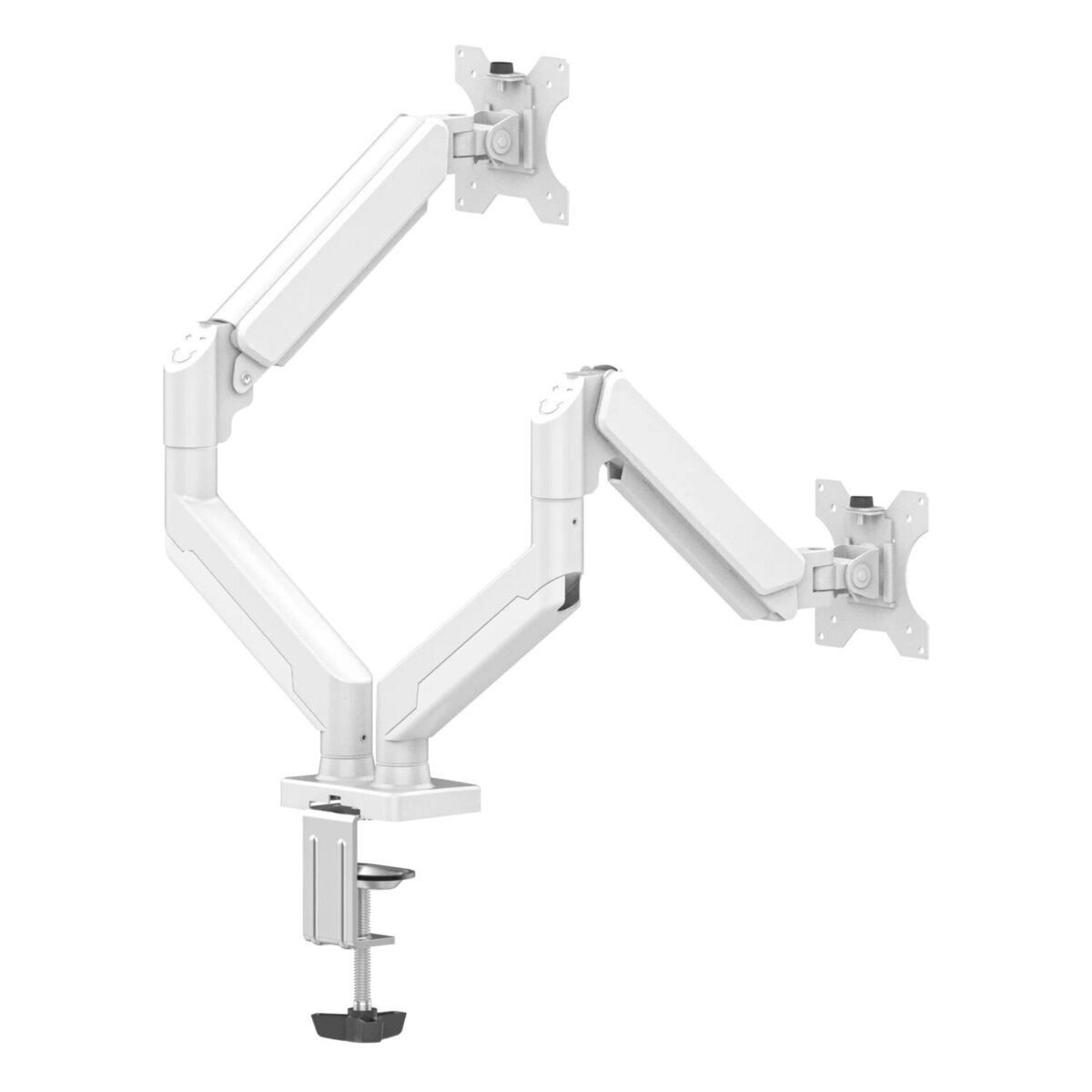 Soporte De Brazo Articulador Para Dos Monitores Naceb Na-0215 10" A 32" Negro