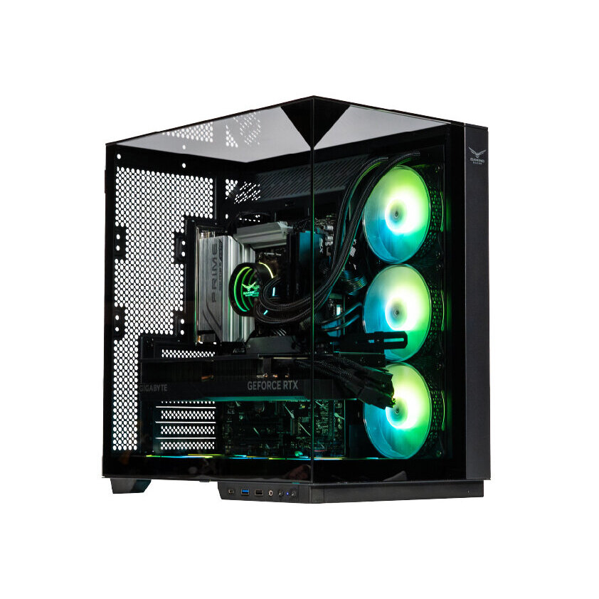 Gabinete Gamer Naceb Technology Micro-Atx Cristal Templado 3 Ventiladores Argb Negro Na-0639