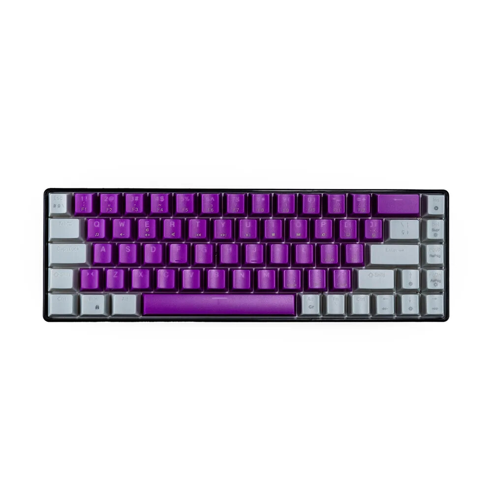 Teclado Mecánico Naceb Technology 60 % Bsun Red Teclas Intercambiables Alámbrico Inglés Na-0963M