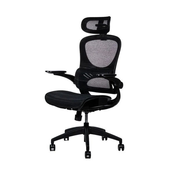 Silla De Oficina Naceb Respaldo De Malla Reposabrazos Ajustables Negro Na-09S3