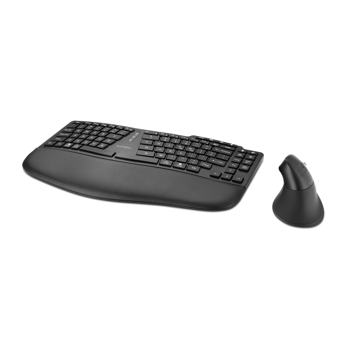 Kit Teclado Y Mouse Ergonómico Kensington Pro Fit Ergo Km675 Inalámbrico Negro K75492Es