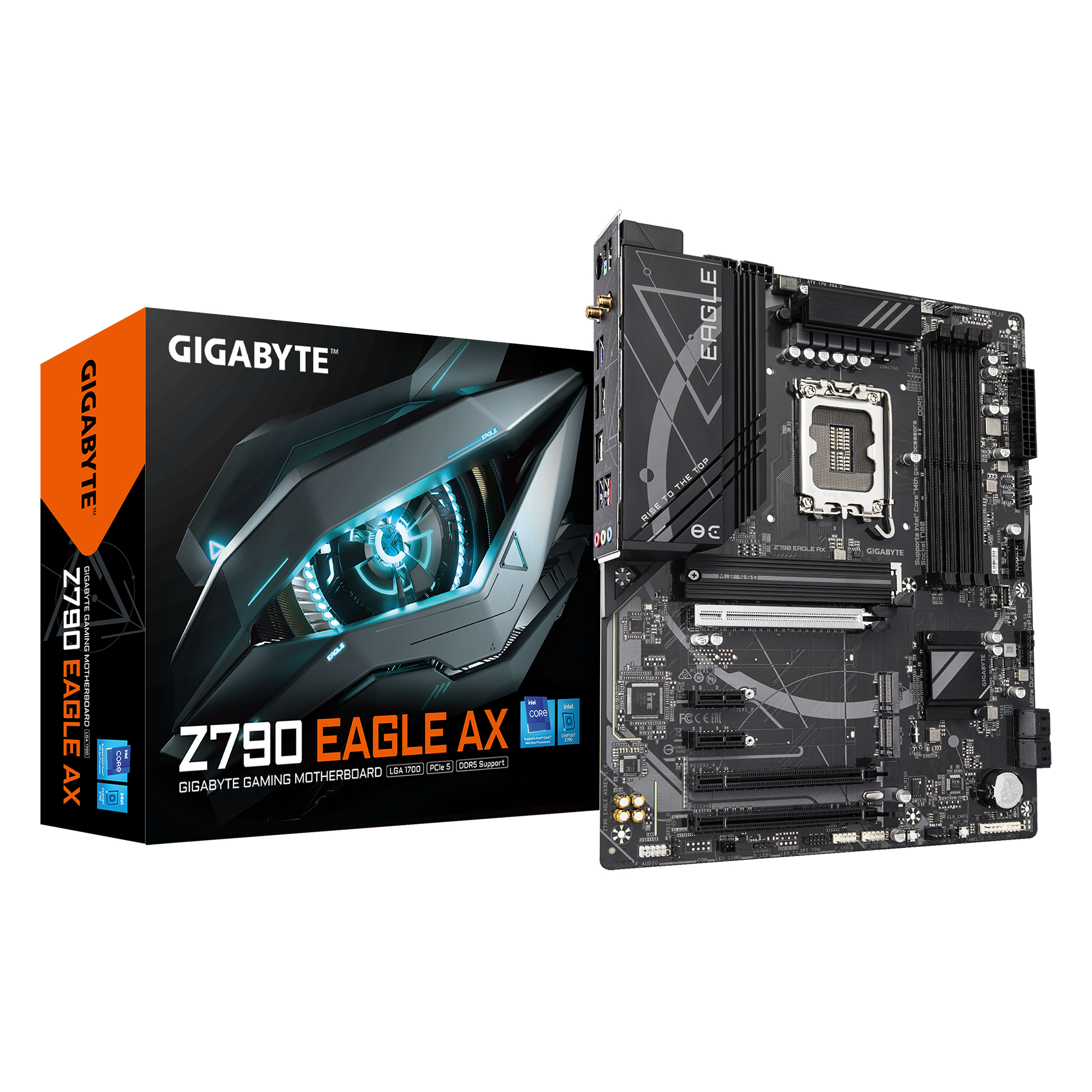 Tarjeta Madre Gigabyte Z790 Eagle Ax Intel Z790 Eagle Ax Lga-1700 192Gb Ddr5 Hdmi Dp Atx