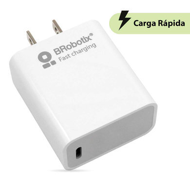 Cargador De Pared Brobotix Carga Rápida 20W 1X Usb-C Blanco 6006610