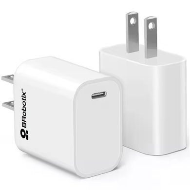 Cargador De Pared Brobotix Carga Rápida 20W 1X Usb-C Blanco 6006610