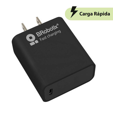 Cargador Carga Rápida Brobotix 20W Usb-C Negro 6006627