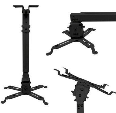 Soporte De Proyector Brobotix De Techo Expandible De 63Cm A 100Cm Hasta 10Kg Negro 6006764