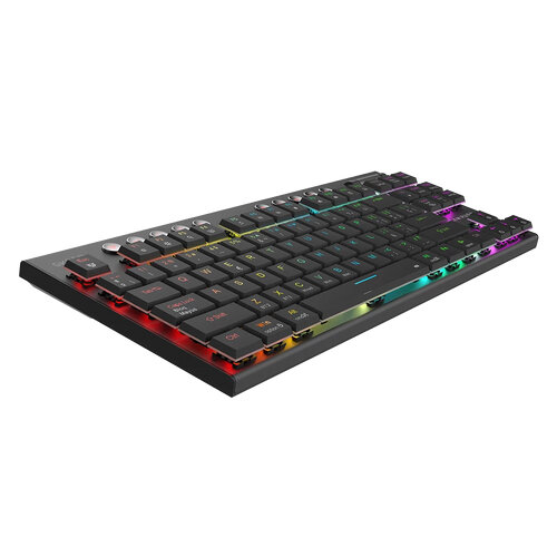 Teclado Gamer Mecánico Balam Rush Dominate Expert Gk959 Switch Brown Bluetooth Rf Español Br-940405