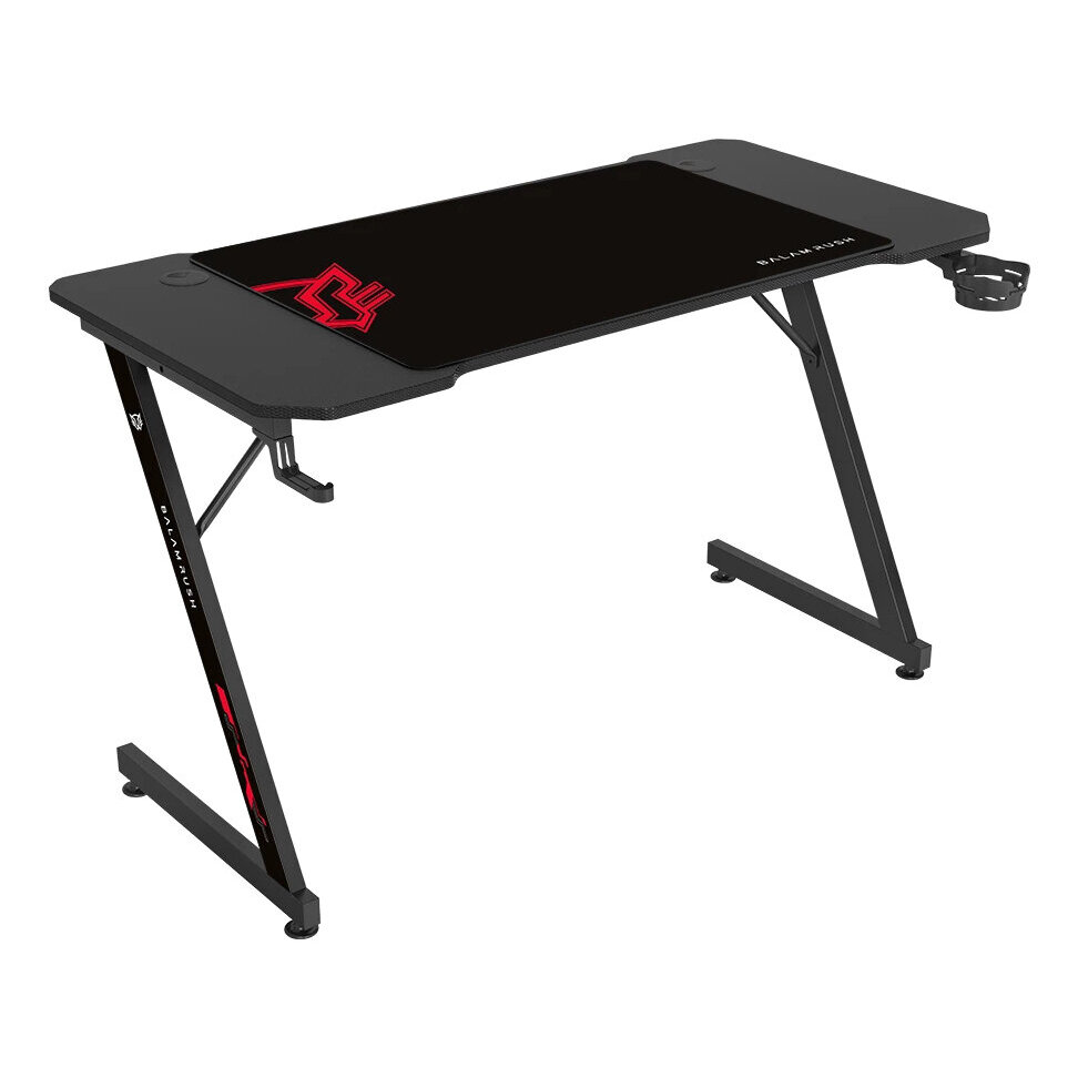 Escritorio Gaming Balam Rush Olympus Spot Mrx4000 + Tapete De 80X55Cm Antideslizante Negro Br-941419