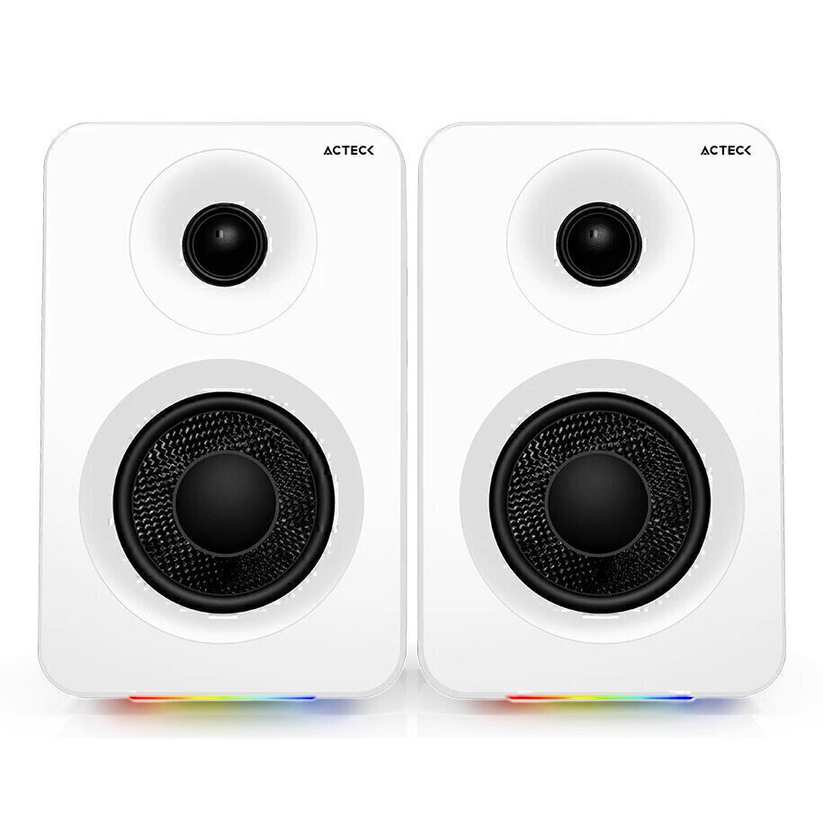 Bocinas Acteck Dynamic Exact R Bs700 Estereo 2.0 Potencia 50W Rms Blanco Ac-940825