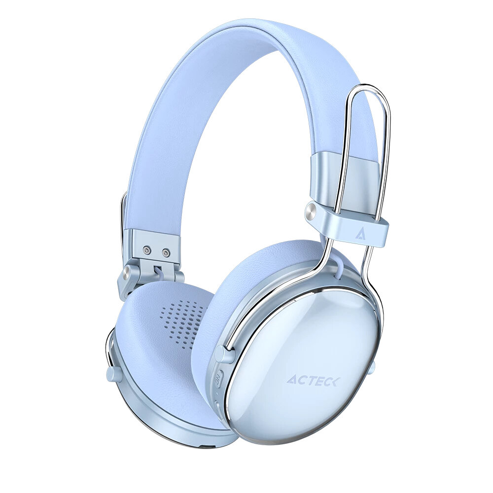 Audífonos Acteck Luxe Chic Hp710 Bluetooth Azul Ac-940917