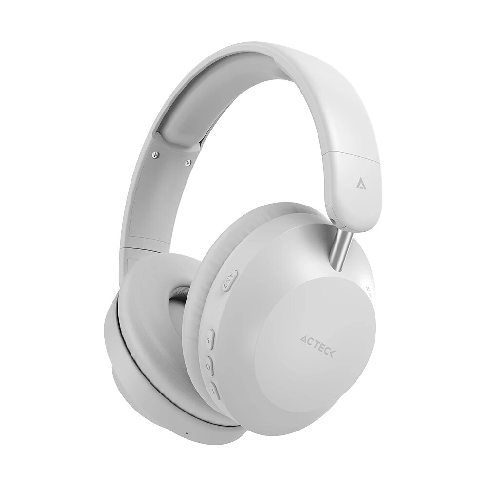 Audífonos Acteck Triton Pro Hp636 Bluetooth 3.5Mm Cancelación De Ruido Blanco Ac-940931