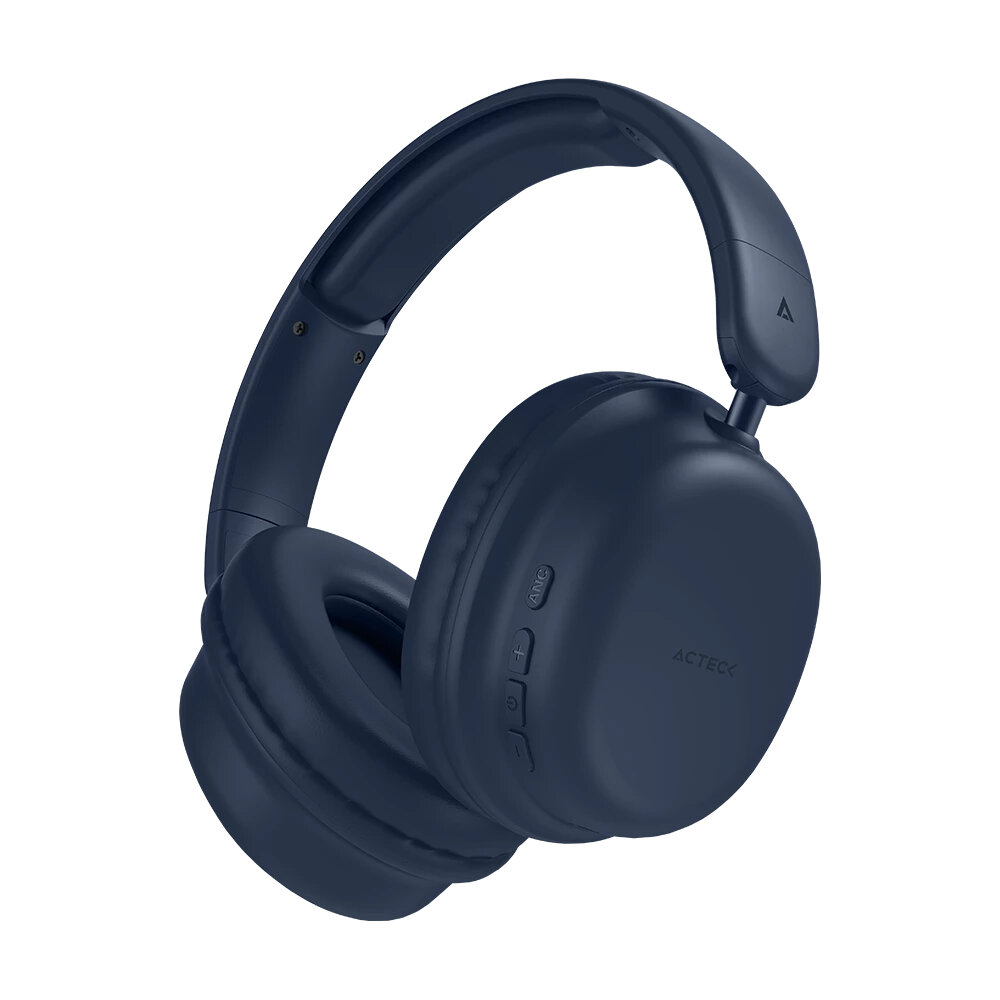 Audífonos Acteck Honour 2 Plus Hp626 Bluetooth Usb-C Cancelación De Ruido Azul Ac-940962