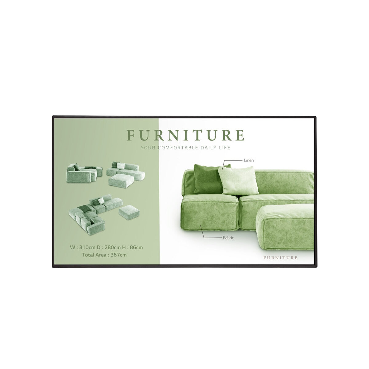 Pantalla De Señalización Lg 55Um5N 55" 4K Uhd 60Hz 8Ms Sistema Operativo Web Os 6.0 Negro