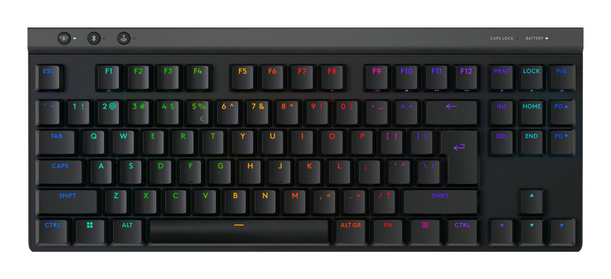 Teclado Logitech G515 Tkl Lightspeed Rgb Inalámbrico Rf Inglés Negro 920-012423