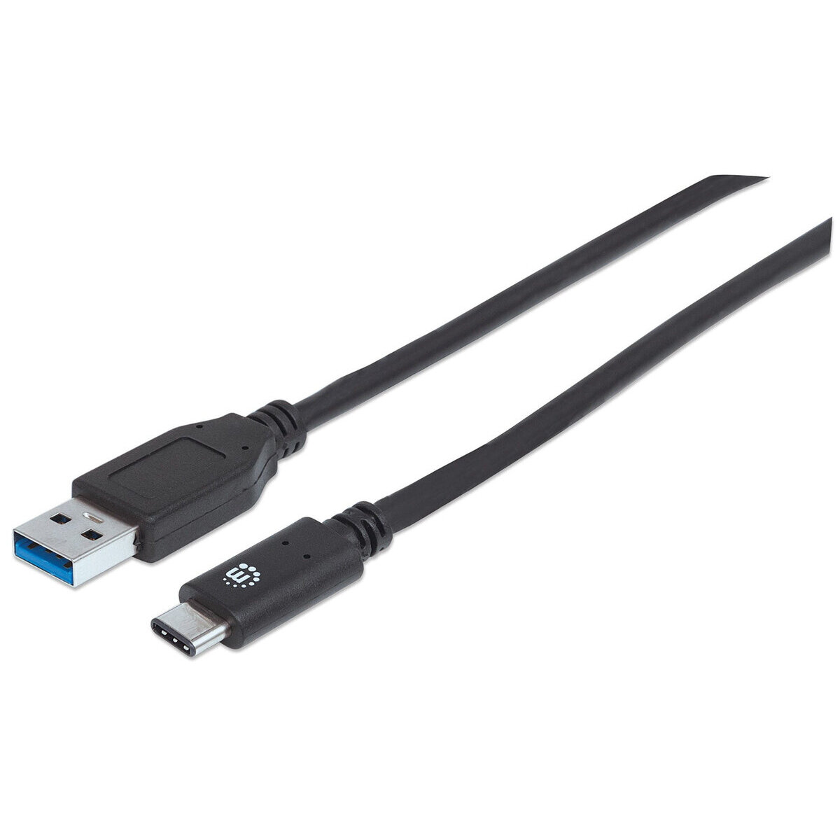 Cable Usb C Manhattan 353373 Color Negro 1 Metro Usb-C - Usb-A
