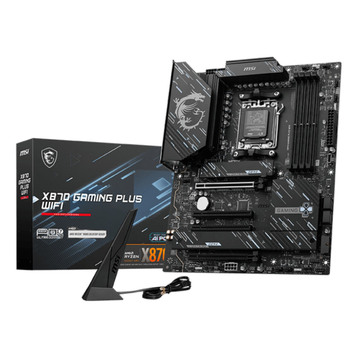Tarjeta Madre Msi X870 Gaming Plus Wifi Amd X870 Am5 Ddr5 Hdmi Dp Atx