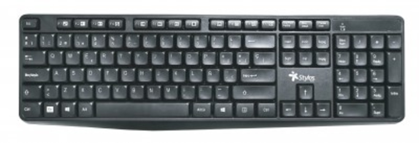 Teclado Stylos Inalambrico 105 Teclas Usb Nano Espaa‘Ol Stptec4B
