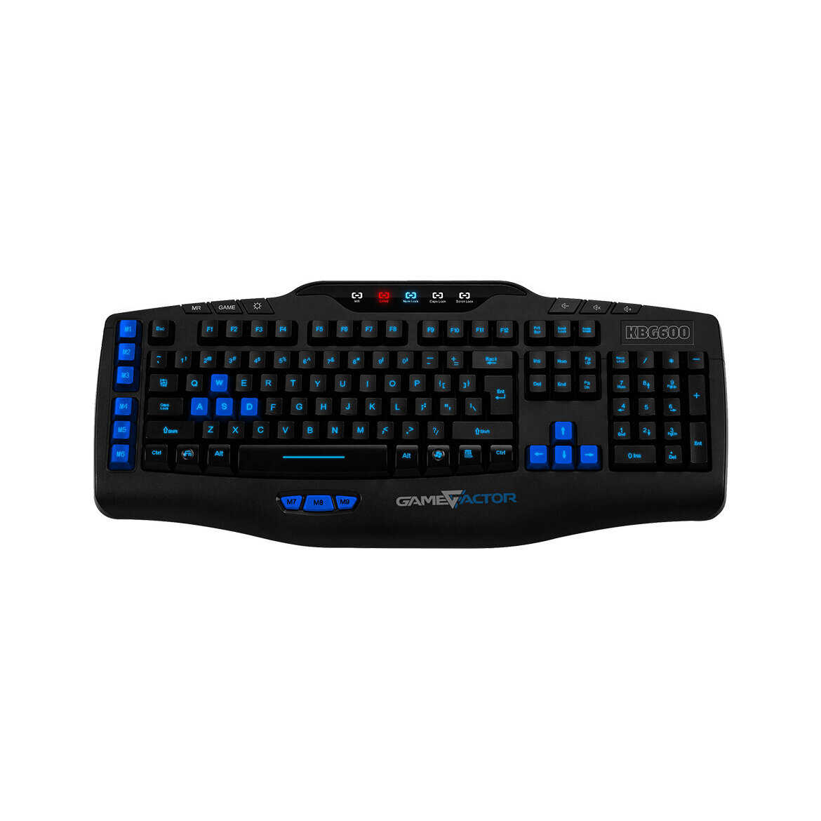 Teclado Game Factor Kbg600 Negro Usb Macros Antighost Retroiluminado