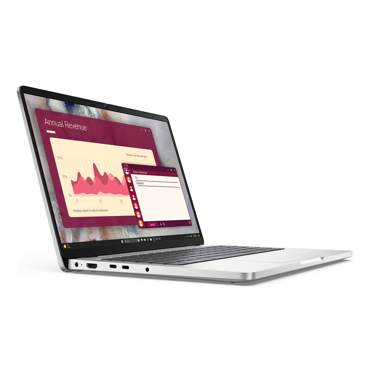 Laptop Dell Pro 14 Pc14250 14" Intel Core Ultra 7 255U 16Gb Ddr5 512Gb Windows 11 Pro Plata 2Hwn3