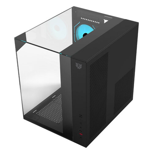 Gabinete Gamer Balam Rush Majestic 6600 Media Torre Atx M-Atx Itx Negro Br-941525