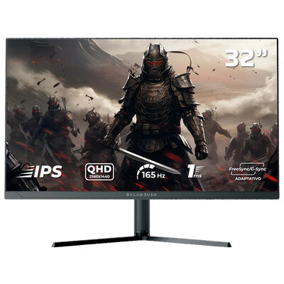 Monitor Gamer Plano Ultra Explorer Balam Rush Mxt32Pqhd 32" Qhd 165Hz Negro Br-942546