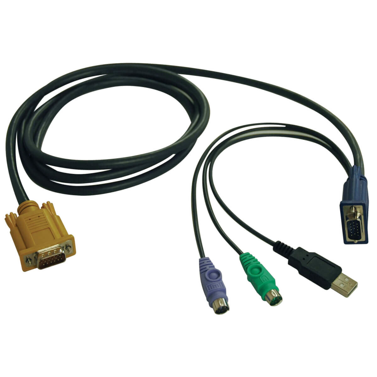 Cable Combinado Tripp Lite Para Multiplexores Kvm Ps2/Usb B020-U08/U16 Y Kvm B022-U16 2M P778-006