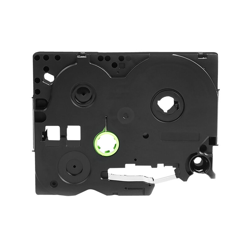 Cinta Para Impresora De Etiquetas Qian Qze-221 Negro Sobre Blanco 6 Piezas 9Mm