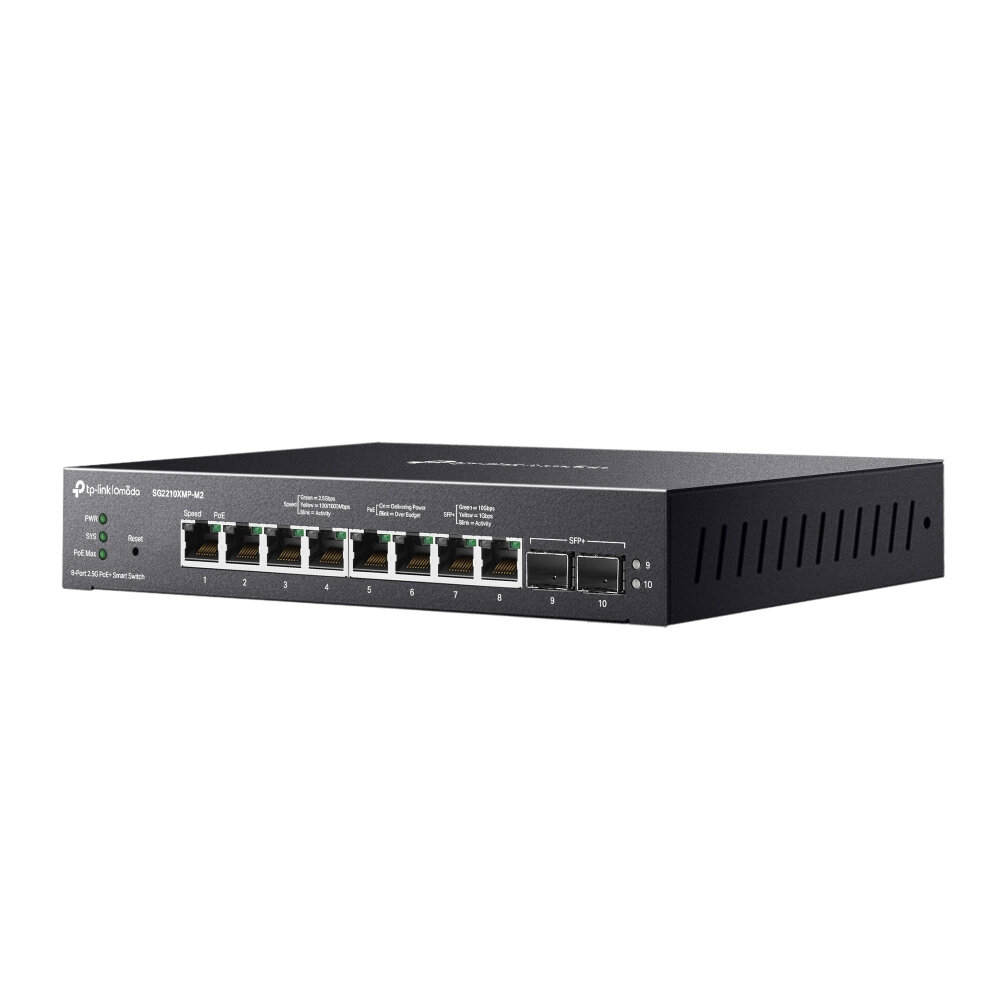 Switch Tp-Link Sg2210Xmp-M2 8 Poe+ 160W 2.5G Ethernet 2 Sfp+ 10G Sg2210Xmp-M2