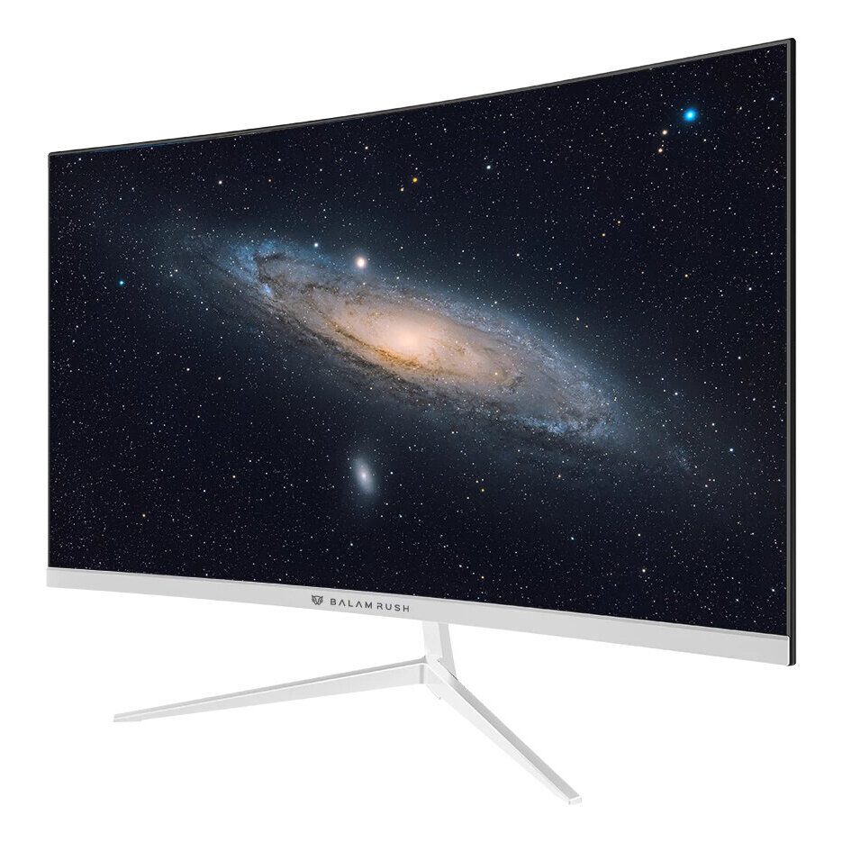 Monitor Gamer Curvo Balam Rush Andromeda 23.8" Va Fhd 180Hz Hdmi Dp Blanco Br-943048
