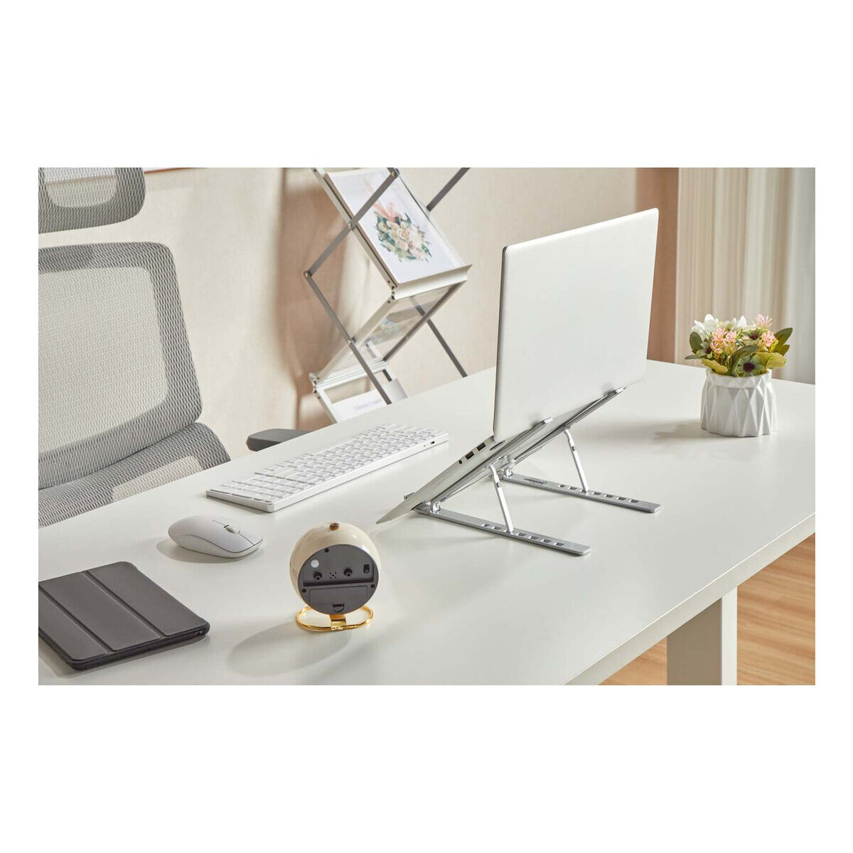 Soporte Para Laptop Manhattan 462617 Aluminio Plegable Compatible 15.6" 462617