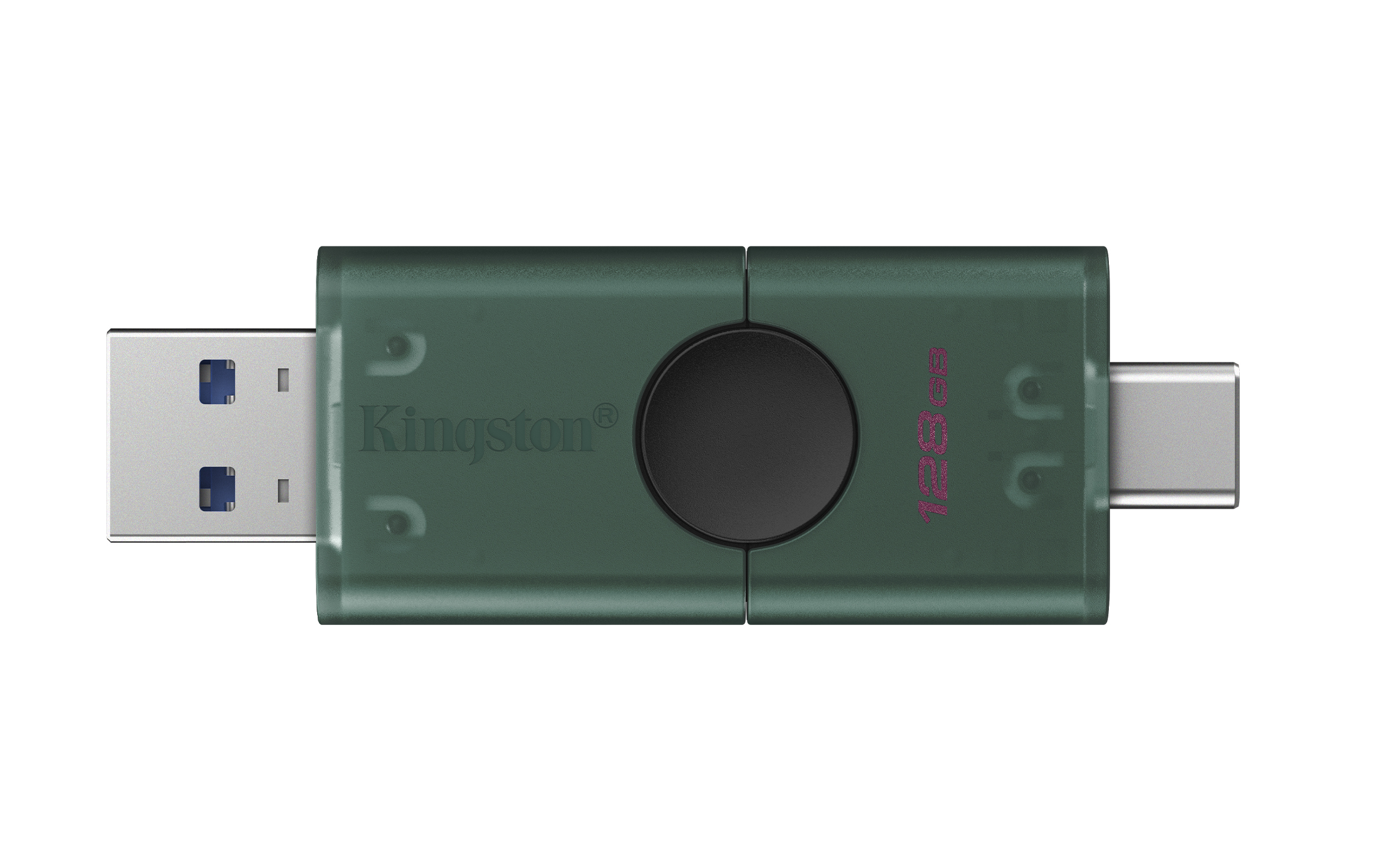 Memoria Usb Kingston Datatraveler Duog2 128Gb Usb-A+Usb-C 3.2 Gen1 Negro/Verde Dtdeg2/128Gb
