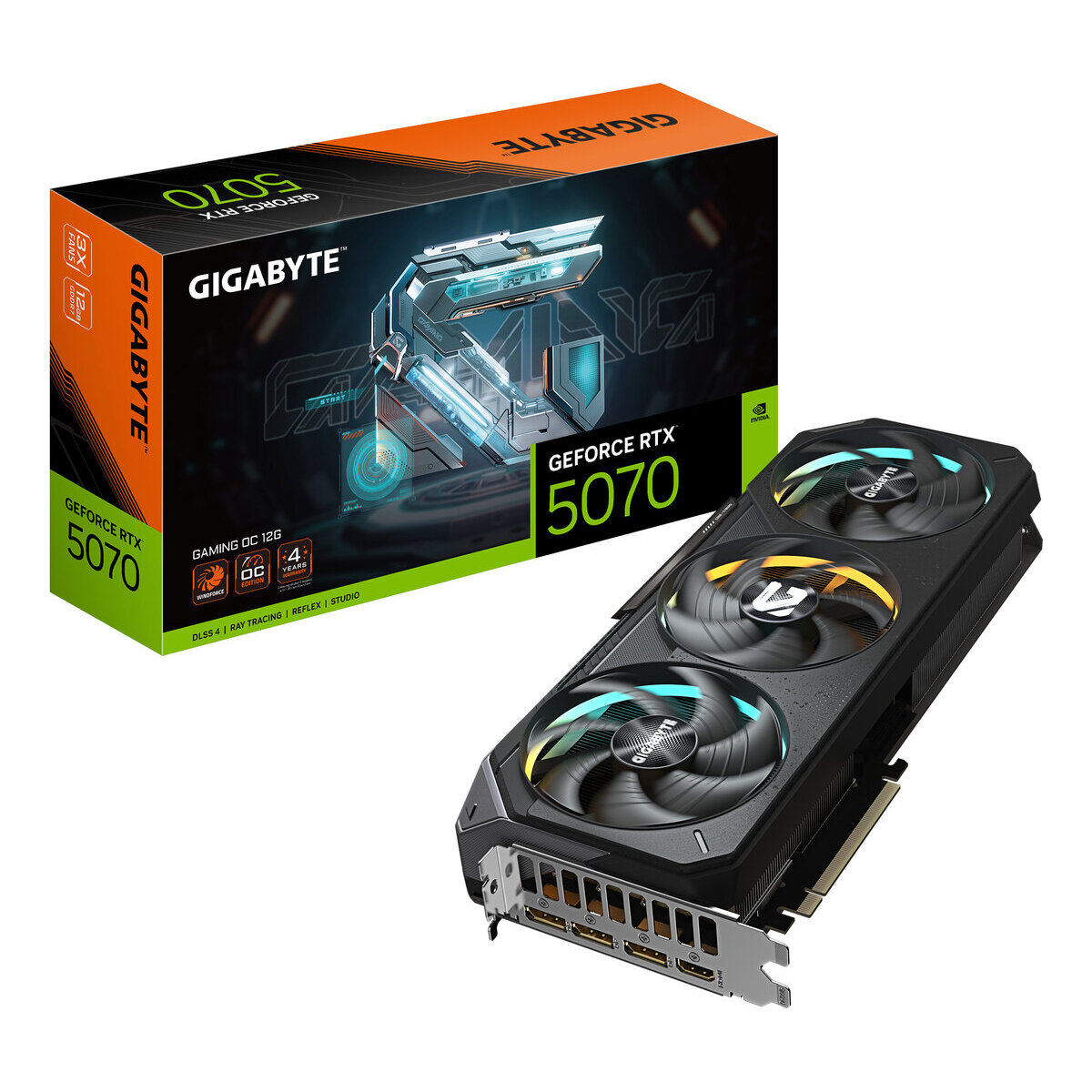 Tarjeta Grafica Gigabyte Geforce Rtx 5070 Gaming Oc 12Gb 3Dp/1Hdmi Pci-E5.0 Gv-N5070Gaming Oc-12Gd