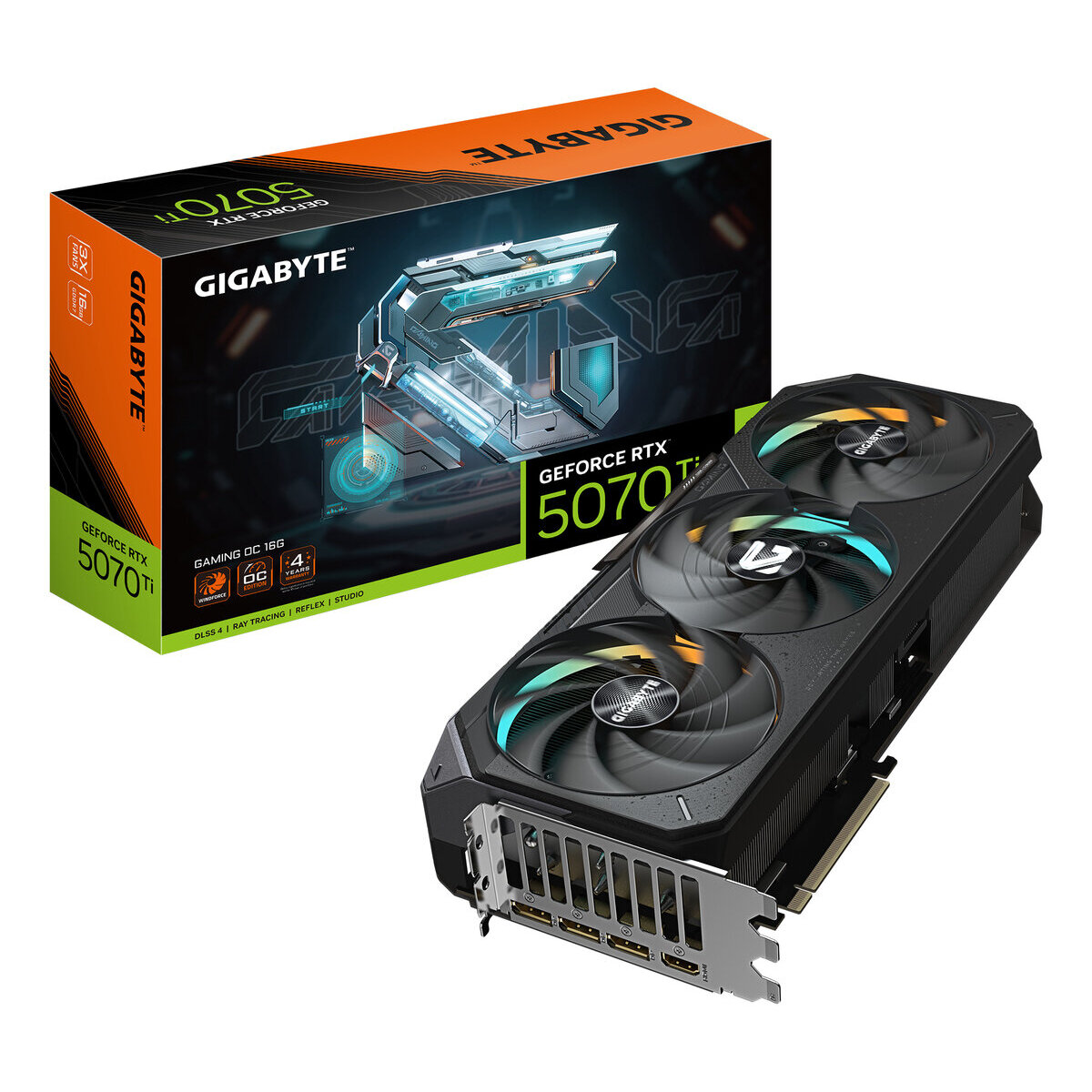 Tarjeta Grafica Gigabyte Rtx 5070 Ti Gaming Oc 16Gb 3Dp/1Hdmi Pci-E5.0 Gv-N507Tgaming Oc-16Gd