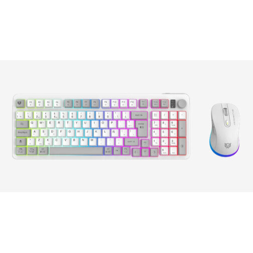 Kit Teclado Y Mouse Balam Rush Conquest Pro Kg525 Usb Rf Bluetooth Rgb Raton Incluido Br-940436
