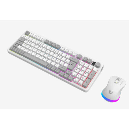 Kit Teclado Y Mouse Balam Rush Conquest Pro Kg525 Usb Rf Bluetooth Rgb Raton Incluido Br-940436