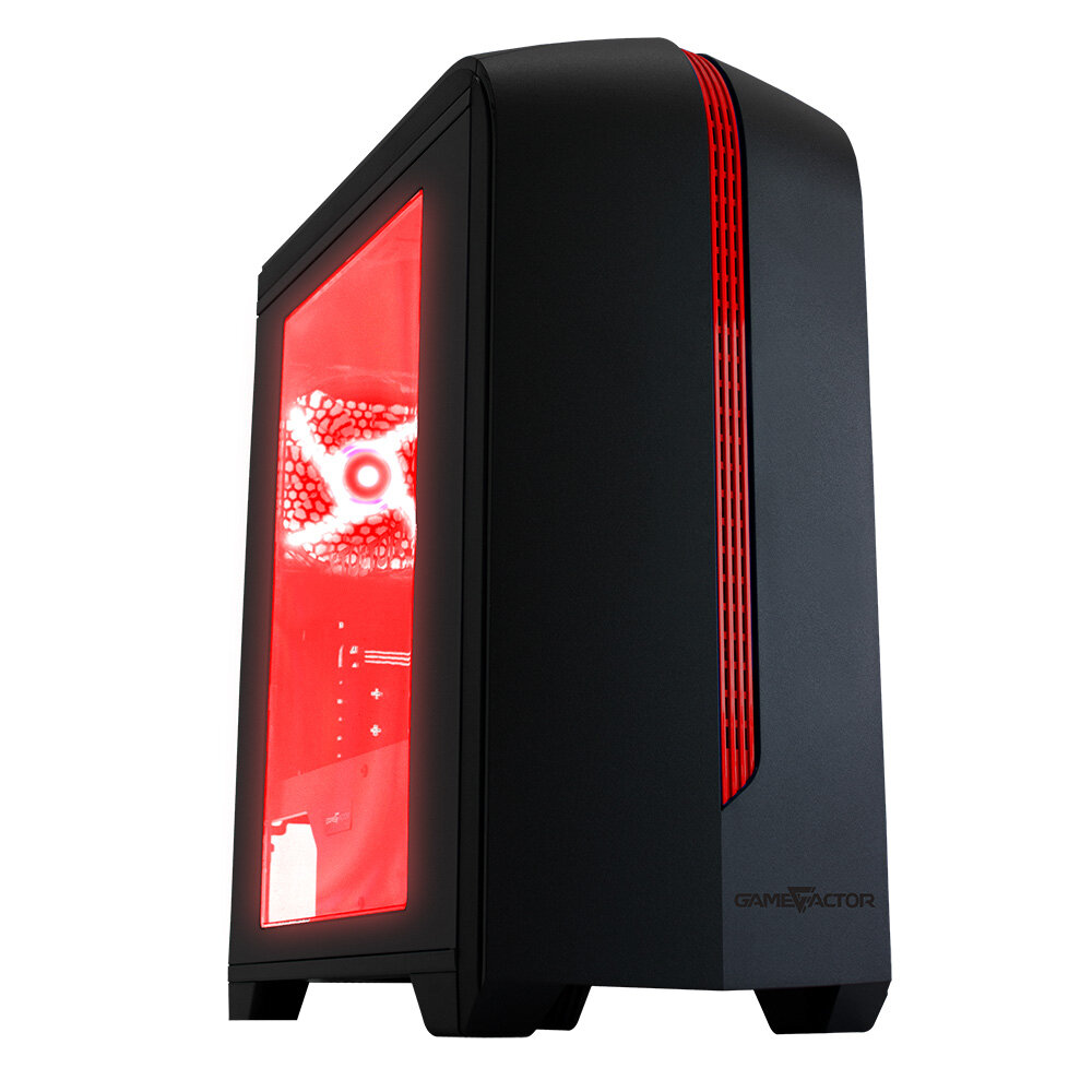 Pc Gamer Game Factor Csg500 Intel Core I3 9100 8Gb 240Gb Ssd Sin Sistema Rojo Csg500 I3 9100-End-1