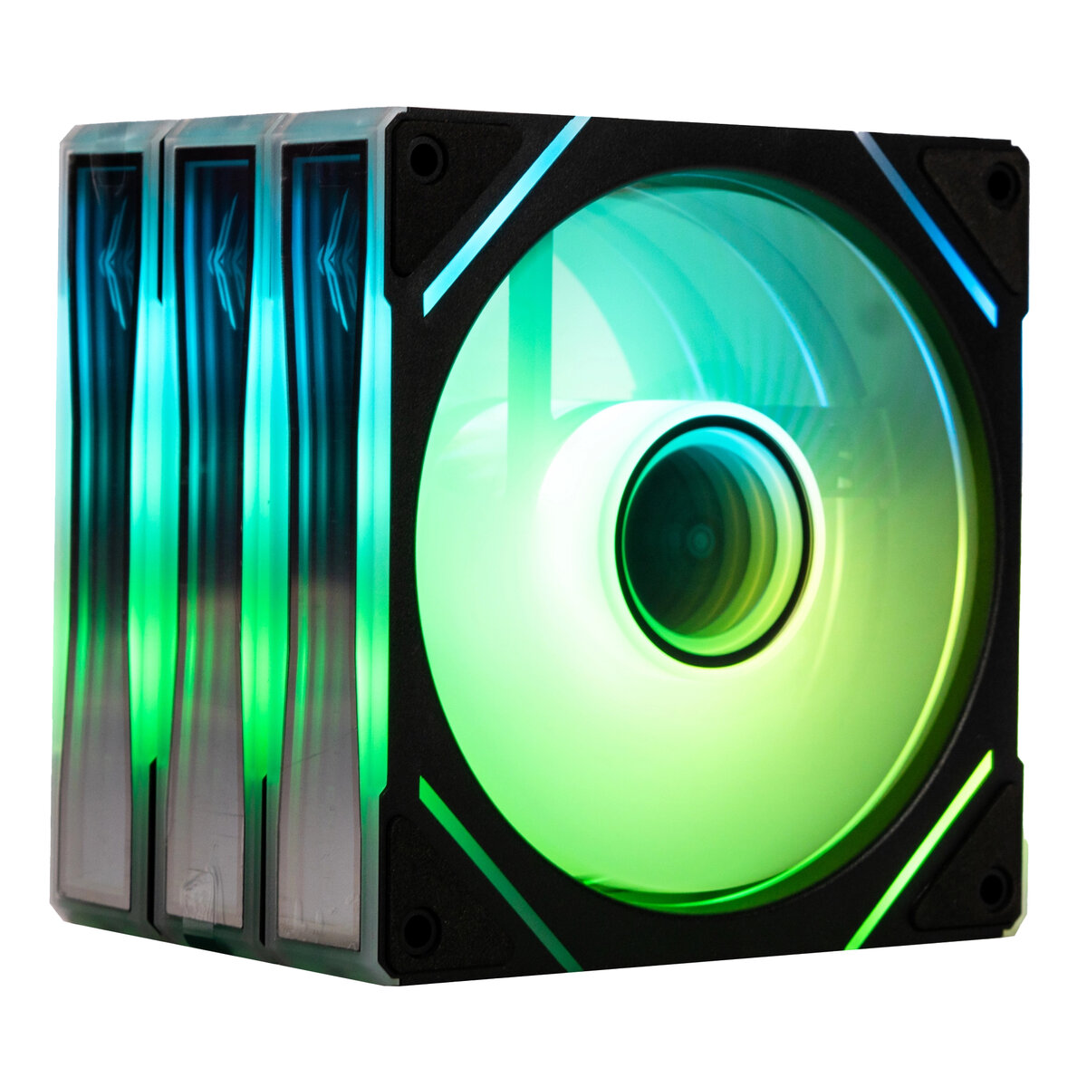 Ventilador Naceb Na-0650N 3X120Mm 1400Rpm Argb Negro Na-0650N